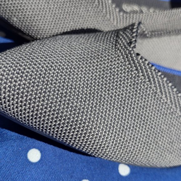 Rothy's Point Flats Cloud Grey Birdseye 10.5 - Picture 7 of 11